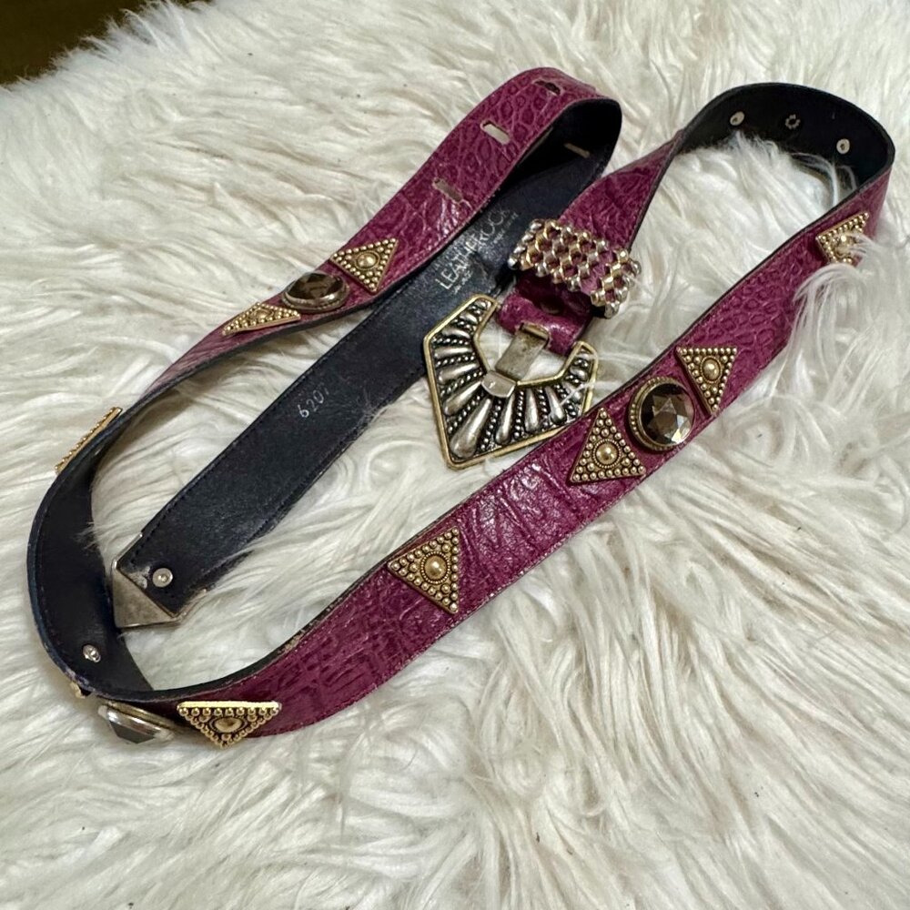 90's Style Purple Gem Belt